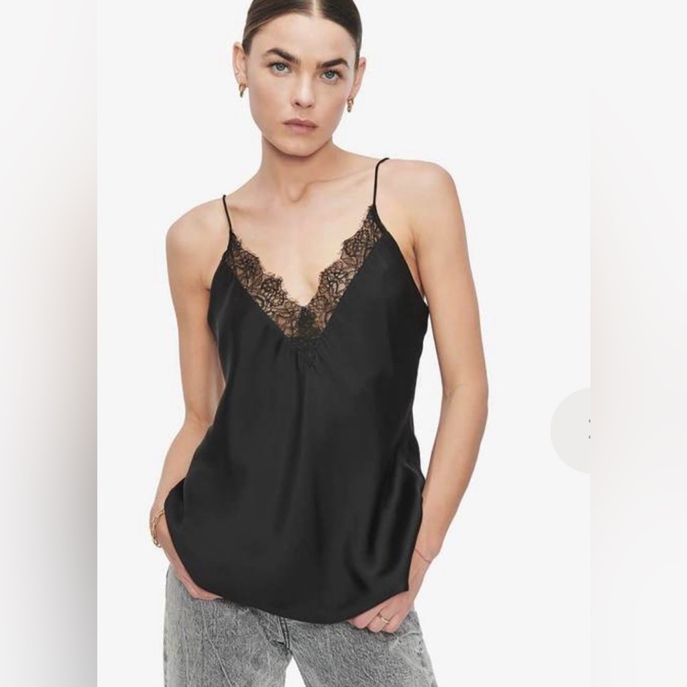 Brand new with Tags Annie Bing satin lace trim cami
